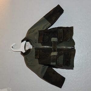 BR BABY  Olive Camouflage Compass Map Jacket 12-24M